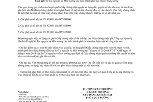 Công văn 504/TCQLĐĐ-CĐKĐĐ 2015 không sử dụng phôi Giấy chứng nhận quyền sử dụng đất bị thất lạc