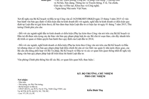 Công văn 2514/VPCP-PL 2015 ban hành văn bản quy phạm pháp luật thực hiện Luật đầu tư