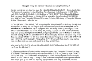 Công văn 572/TT-QLCL 2015 phân bón lá không đạt chất lượng công bố áp dụng nhập khẩu