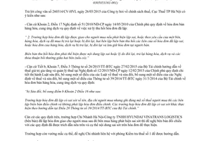 Công văn 20384/CT-HTr 2015 chính sách thuế về lập hóa đơn bán hàng hóa Hà Nội