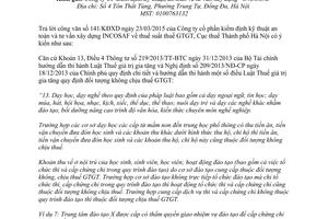 Công văn 20151/CT-HTr 2015 thuế suất thuế giá trị gia tăng Hà Nội