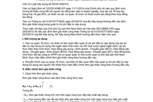 Hướng dẫn 392/SXD-QLHĐXD 2015 đơn giá nhân công theo Thông tư 01/2015/TT-BXD Nam Định