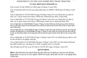 Quyết định 16/2015/QĐ-UBND tiêu chí đánh giá hoàn thành nhiệm vụ hàng năm sở ban ngành Sơn La