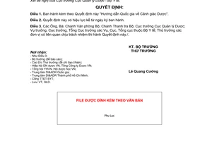 Quyết định 2111/QĐ-BYT 2015 Hướng dẫn Quốc gia Cảnh giác Dược