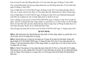 Quyết định 17/2015/QĐ-UBND chức năng nhiệm vụ quyền hạn tổ chức Sở Tư pháp An Giang