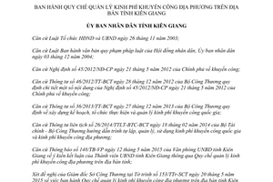 Quyết định 16/2015/QĐ-UBND Quy chế quản lý kinh phí khuyến công địa phương Kiên Giang