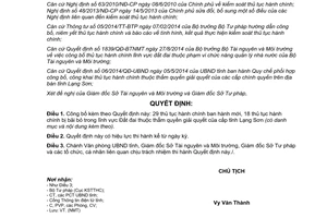 Quyết định 895/QĐ-UBND công bố thủ tục hành chính lĩnh vực Đất đai Lạng Sơn