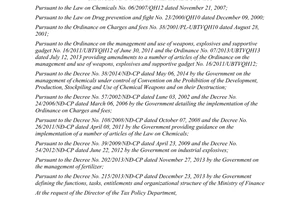 Circular No. 85/2015/TT-BTC payment management and use of charges and fees in chemical business