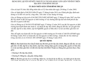 Quyết định 18/2015/QĐ-UBND Bộ đơn giá đo đạc địa chính đăng ký đất đai Bình Thuận