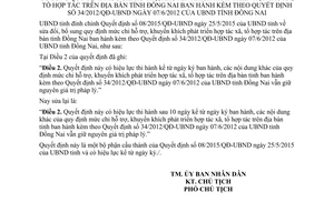 Quyết định 1436/QĐĐC-UBND 2015 đính chính 08/2015/QĐ-UBND sửa đổi chi hỗ trợ hợp tác xã Đồng Nai