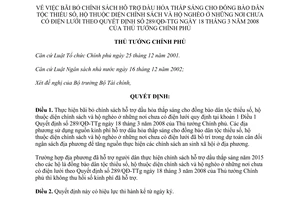 Quyết định 795/QĐ-TTg 2015 bãi bỏ hỗ trợ dầu hỏa thắp sáng đồng bào dân tộc thiểu số