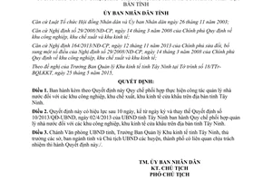 Quyết định 33/2015/QĐ-UBND phối hợp quản lý nhà nước khu công nghiệp chế xuất Tây Ninh