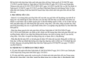 Kế hoạch 3293/KH-UBND chính sách tinh giản biên chế Quảng Ninh 2015