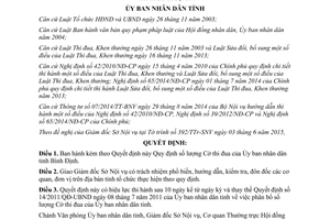 Quyết định 10/2015/QĐ-UBND2015 Quy định số lượng Cờ thi đua Bình Định