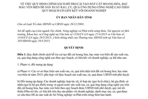 Quyết định 2199/QĐ-UBND 2015 hỗ trợ cải tạo đất cát hoang hóa bạc màu ven biển Hà Tĩnh