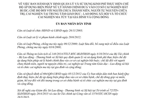 Quyết định 2000/QĐ-UBND 2015 biện pháp xử lý hành chính đưa cơ sở cai nghiện bắt buộc Bình Định