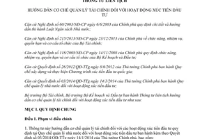 Thông tư liên tịch 90/2015/TTLT-BTC-BKHĐT quản lý tài chính đối với hoạt động xúc tiến đầu tư