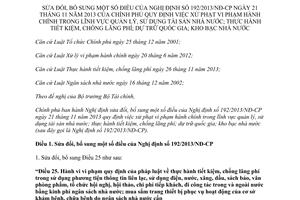 Nghị định 58/2015/NĐ-CP sửa đổi xử phạt vi phạm hành chính lĩnh vực quản lý sử dụng tài sản nhà nước