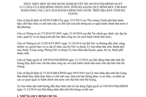 Hướng dẫn 1070/HD-UBND 2015 mức chi bảo đảm công tác cải cách hành chính nhà nước Hà Giang