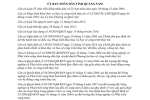 Quyết định 16/2015/QĐ-UBND Quy định phạm vi bảo vệ công trình thủy lợi Quảng Nam