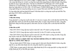 Kế hoạch 2390/KH-UBND 2015 Cung cấp dịch vụ công trực tuyến giai đoạn 2015 2020 Phú Thọ