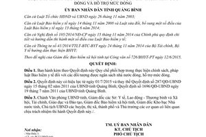Quyết định 1683/QĐ-UBND 2015 phối hợp chính sách pháp luật Bảo hiểm y tế Quảng Bình