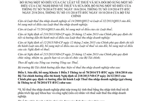 Thông tư 96/2015/TT-BTC hướng dẫn thuế thu nhập doanh nghiệp tại Nghị định 12/2015/NĐ-CP