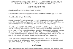 Quyết định 22/2015/QĐ-UBND đơn giá lập điều chỉnh quy hoạch kế hoạch sử dụng đất Hà Tĩnh