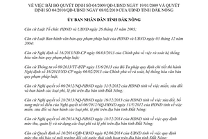 Quyết định 900/QĐ-UBND bãi bỏ 04/2009/QĐ-UBND 04/2010/QĐ-UBND Đắk Nông 2015