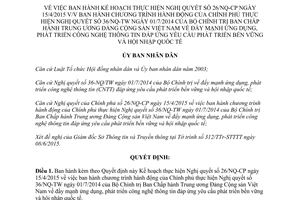 Quyết định 365/QĐ-UBND 2015 thực hiện 26/NQ-CP 2015 phát triển công nghệ thông tin Gia Lai