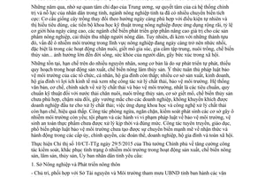 Chỉ thị 11/CT-UBND kiểm soát khắc phục ô nhiễm môi trường sản xuất nông lâm thủy sản Quảng Bình 2015