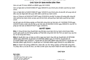Quyết định 2424/QĐ-UBND 2015 công bố thủ tục hành chính Sở Nông nghiệp Phát triển nông thôn Hà Tĩnh