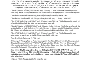 Thông tư 24/2015/TT-BNNPTNT sửa đổi thủ tục soạn thảo ban hành văn bản quy phạm pháp luật