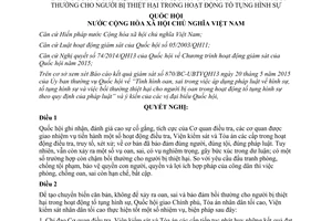 Nghị quyết 96/2015/QH13 phòng chống oan sai bảo đảm bồi thường cho người bị thiệt hại tố tụng hình sự