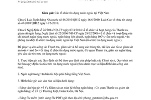 Công văn 1643/TTGSNH4 2015 gửi quy định nội bộ theo quy định