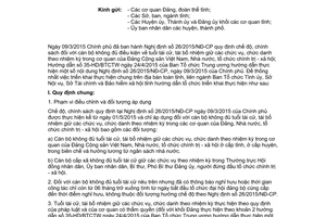 Công văn 1095/LN-NV-TC-BTCTU-BHXH 2015 thực hiện Nghị định 26/2015/NĐ-CP