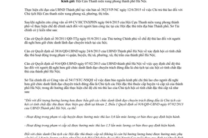 Công văn 3045/STC-NSQH 2015 chính sách đối với người làm công tác tại các Hội đặc thù Hà Nội