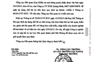 Công văn 5670/TCHQ-KTSTQ 2015 đề nghị áp dụng chế độ ưu tiên