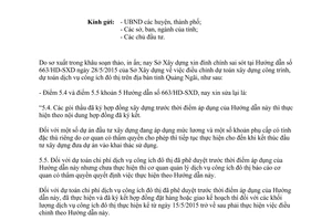 Công văn 816/SXD-KTKHXD&HT 2015 đính chính Hướng dẫn 663/HD-SXD Quảng Ngãi