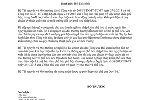 Công văn 2570/BTNMT-TCMT 2015 mô tả phế liệu yêu cầu chất lượng sử dụng phế liệu nhập khẩu