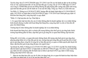 Công văn 2589/TCT-CS 2015 hóa đơn giá trị gia tăng