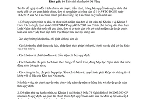 Công văn 8845/BTC-NSNN 2015 xét duyệt thẩm định và thông báo quyết toán năm đối với cơ quan đơn vị