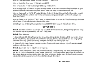 Quyết định 2760/QĐ-UBND 2015 điện năng đối với lưới điện trung áp tỉnh Quảng Nam