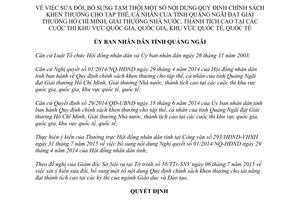 Quyết định 38/2015/QĐ-UBND sửa đổi tạm thời Quy định khen thưởng tập thể cá nhân Quảng Ngãi