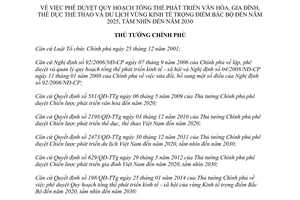 Quyết định 1355/QĐ-TTg 2015 phê duyệt Quy hoạch tổng thể phát triển văn hóa gia đình thể dục thể thao