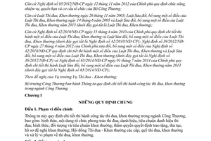 Thông tư 26/2015/TT-BCT quy định chi tiết thi hành công tác thi đua khen thưởng ngành Công Thương