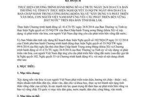 Kế hoạch 6082/KH-UBND xây dựng và phát triển văn hóa con người Việt Nam Đắk Lắk 2015