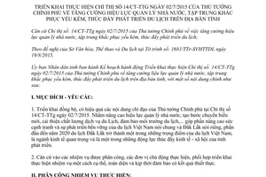 Kế hoạch 6120/KH-UBND quản lý nhà nước tập trung khắc phục yếu kém phát triển du lịch Đắk Lắk