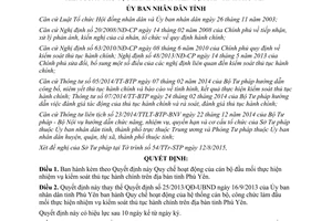 Quyết định 29/2015/QĐ-UBND cán bộ đầu mối thực hiện nhiệm vụ kiểm soát thủ tục hành chính Phú Yên