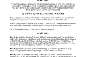 Quyết định 2850/QĐ-BVHTTDL xây dựng phát triển văn hóa con người phát triển bền vững đất nước 2015